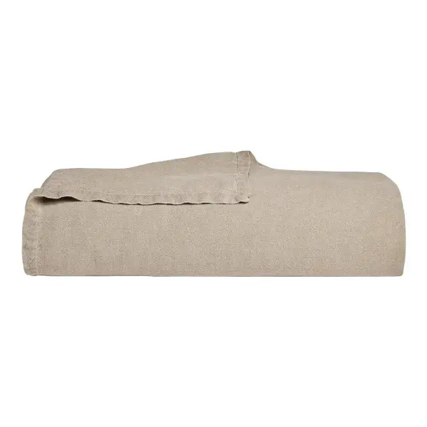 Vintage Linen Bed Blanket