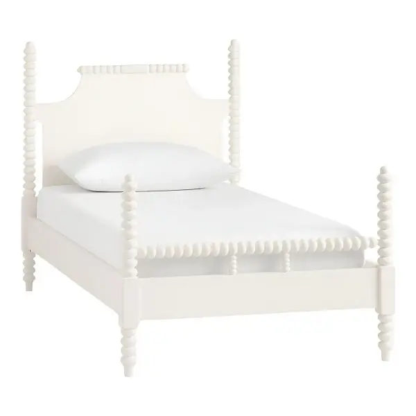 Chris Loves Julia Turned Wood Bed