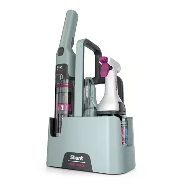 Shark StainForce Portable Cordless Spot and Stain Cleaner for Upholstery and Carpet in Hawaiian Gray HX101 - The Home Depot