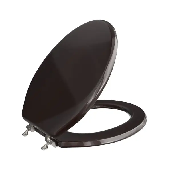 Designer Wood Elongated Toilet Seat with Piano Finish