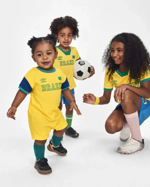 Toddler Umbro Brazil Soccer Jersey - Yellow/Green