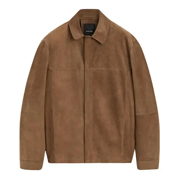 Lightweight Suede Leather Overshirt