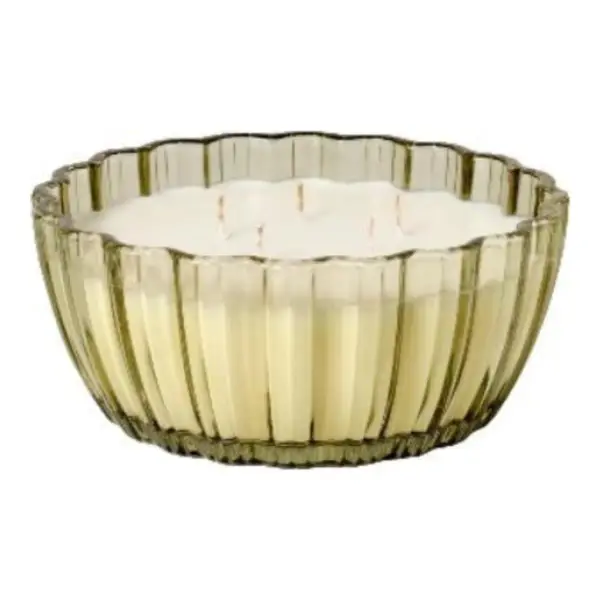 Cedar and Lemon Ribbed Jar Candle