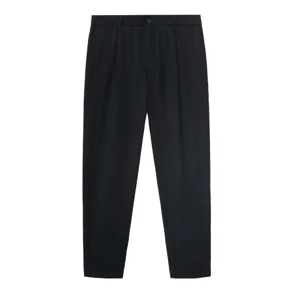 Straight-Fit Pleated Pants