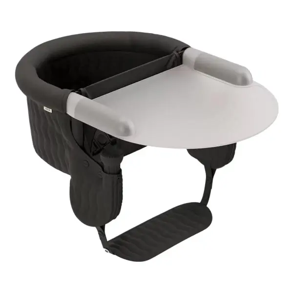 Hook-On High Chair with Attachable Silicone Tray