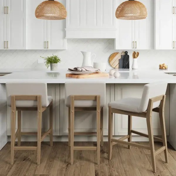 Wood Counter Height Bar Stools Set of 3