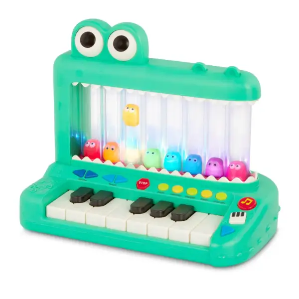 Battat Croco Pop Piano Toy Keyboard with Songs Sounds Lights, Baby and Toddler Toys - Walmart.com