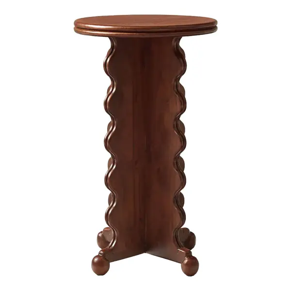 West Elm x Pierce & Ward Scalloped Drink Table (12")