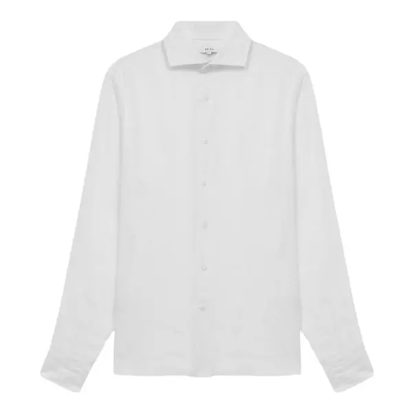 Ruban Linen Cutaway-Collar Shirt