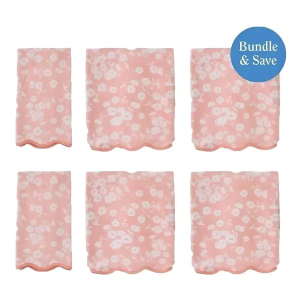 Patterned Scallop Starter Pack (6 Pieces) Towels