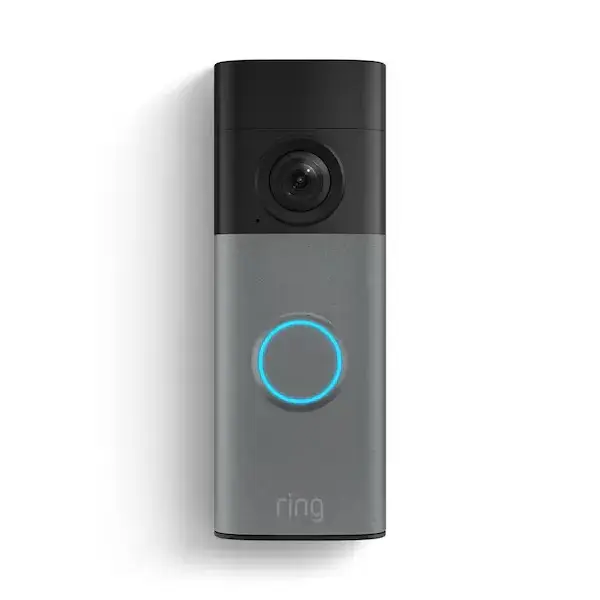 Battery Doorbell (Newest Model) - Retinal 2K with Wide-angle Video, up to 6x Enhanced Zoom - Speckled Gray