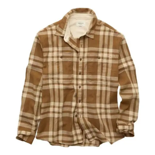 Textured Flannel Shirt