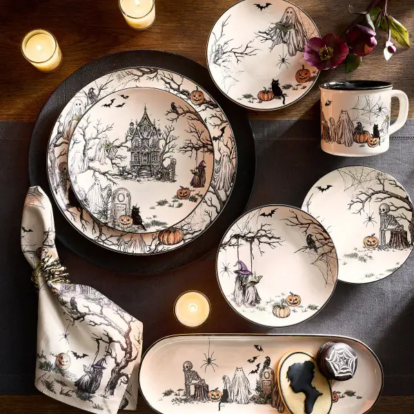 Midnight Manor Stoneware Dinnerware Collection