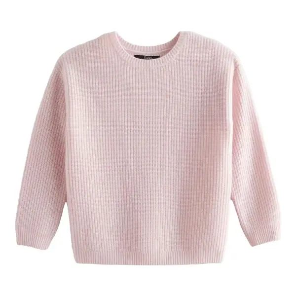 Washable Cashmere Fisherman Tunic Sweater