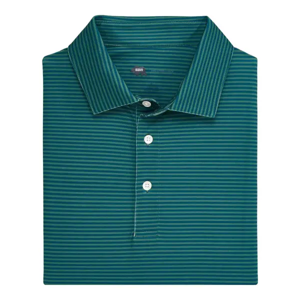 Echo Stripe Performance Polo