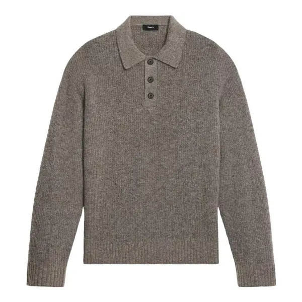 Astor Wool Relaxed Polo Sweater