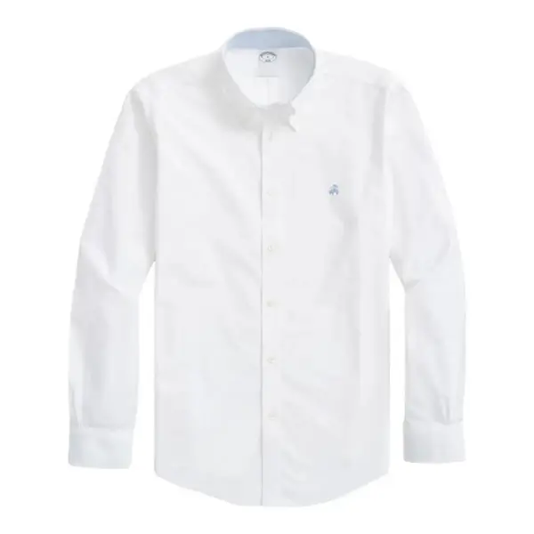 Stretch Non Iron Oxford Button Down Collar Bengal Stripe Sport Shirt
