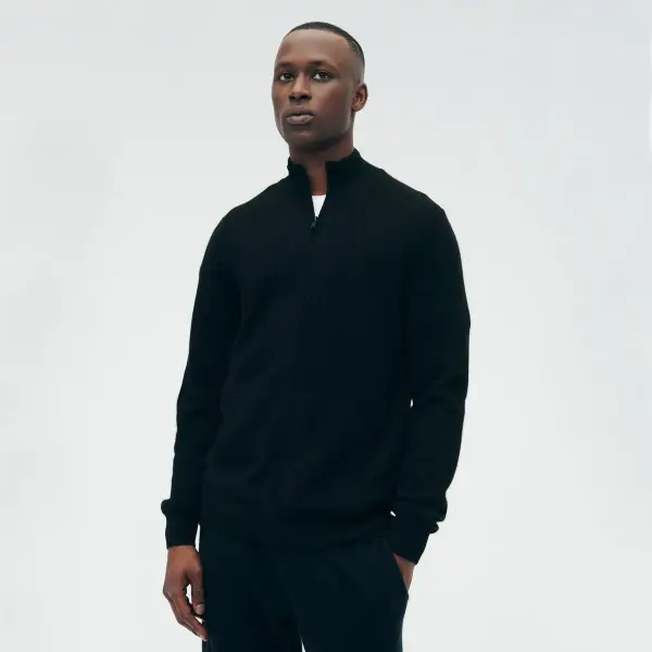 Cashmere Full Zip Sweater