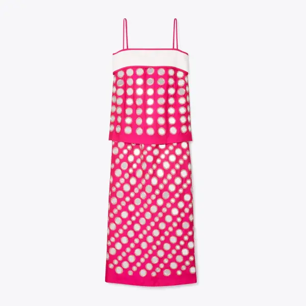 Layered Hand-Done Mirror Work Dress