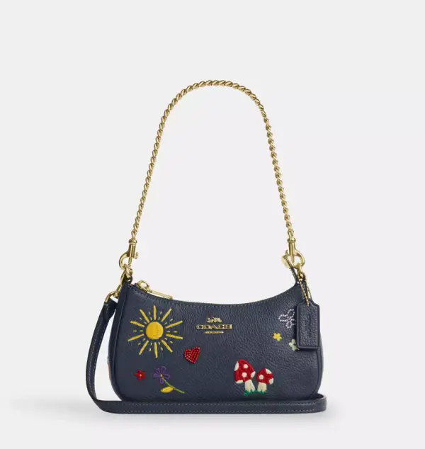 Teri Mini Crossbody Bag With Embroidery