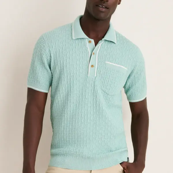 Bungalow Sweater Polo Top