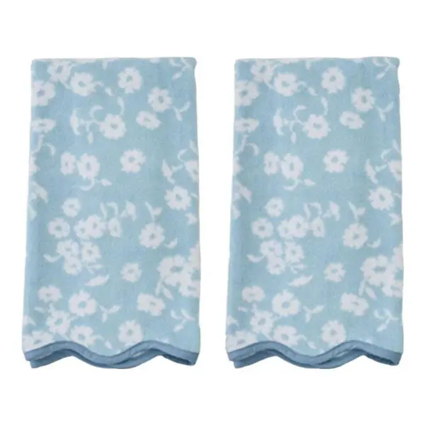 Scallop Hand Towels Pair