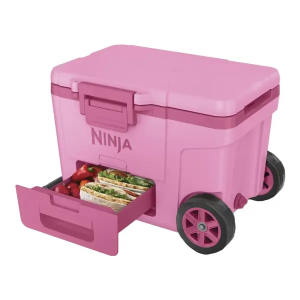 FrostVault 45qt Wheeled Cooler with Dry Zone