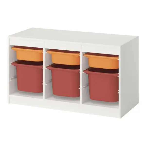 TROFAST Storage Combination with Boxes, 39x17 3/8x22 "