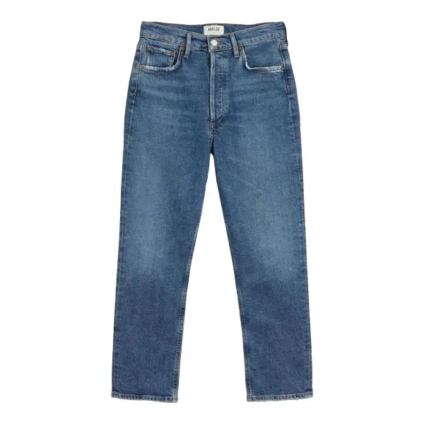Riley High Rise Straight Crop Jeans