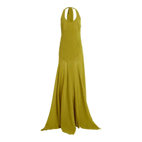 Exclusive Raye Scarf-Detailed Midi Halter Dress