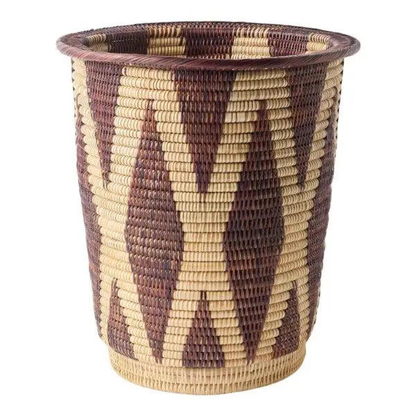 Woven Marrone Wastepaper Bin