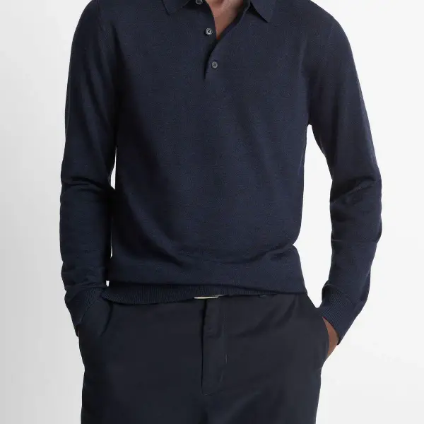 Wool Polo Sweater