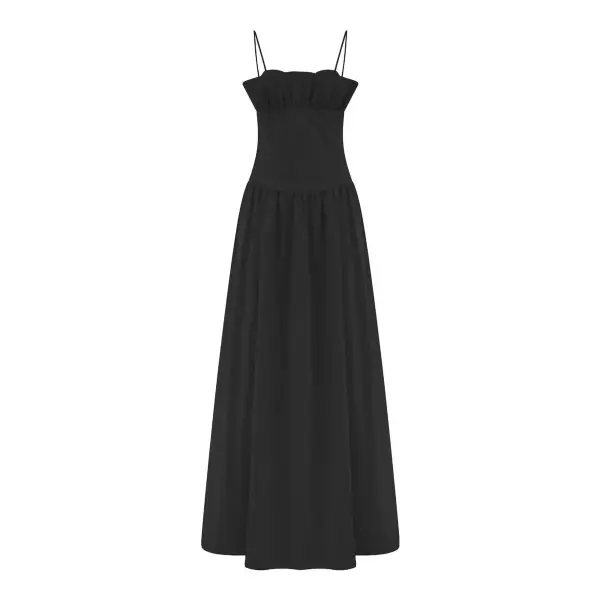 Janis Cotton Frill Maxi Dress