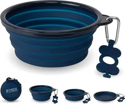 Collapsible Silicone Dog Bowl