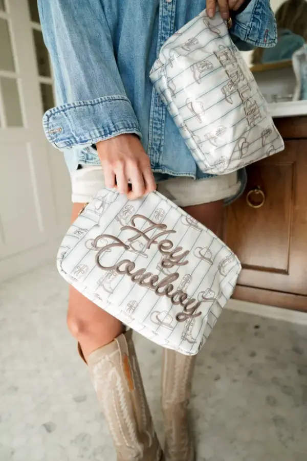 Hey Cowboy - Western Blues Striped XL Bag