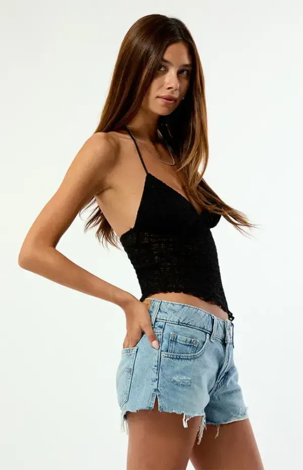 Bogus Question Superlow Loose Jean Shorts