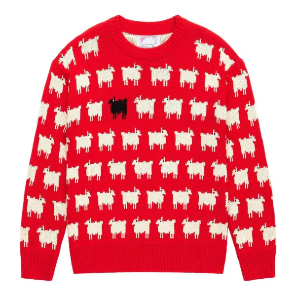 Wool "Diana Edition" Wool Sheep Sweater