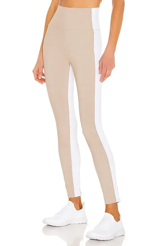 BEACH RIOT Colorblock Legging in Taupe & White | REVOLVE
