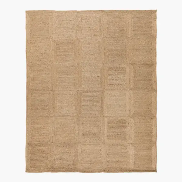 Pieced Handwoven Jute Rug
