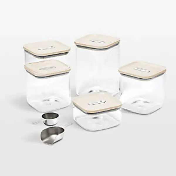 Airtight Glass Food Storage Container Set With Silicone Lids 14 Piece