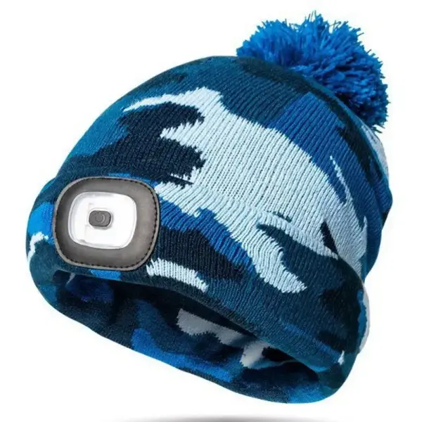 Kids' Night Scope Hide & Seek Rechargeable LED Night Light Head Lamp Beanie
