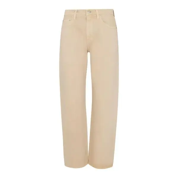 Lexi Mid Rise Bowed Straight Jean