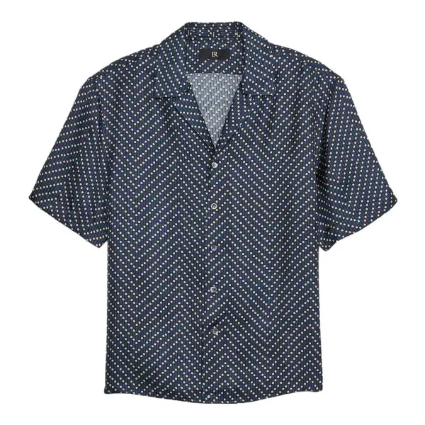 Standard-Fit Silk Resort Shirt