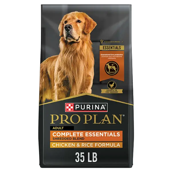 Pro Plan Adult Complete Essentials Shredded Blend Chicken & Rice with Probiotics Dry Dog Food