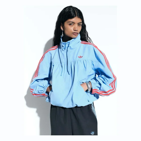 adidas Originals x ASOS over the head track jacket in blue