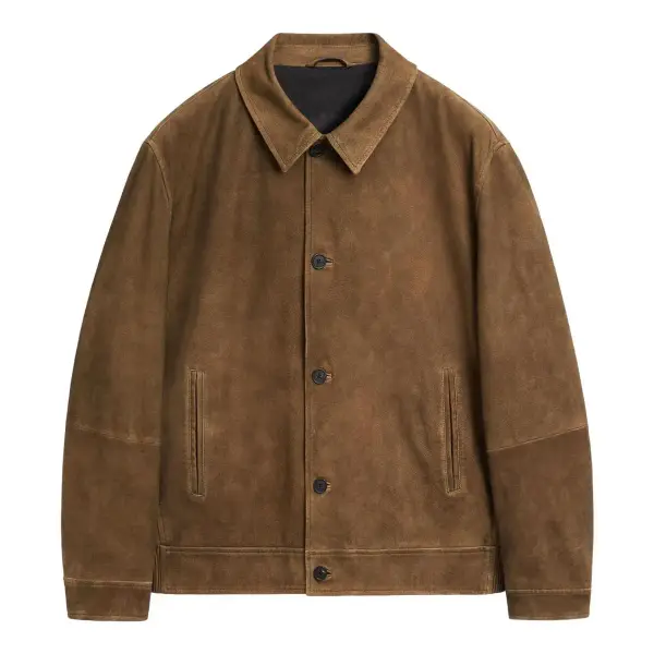 Nappa Leather Jacket With Buttons