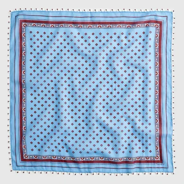 Beaded Bandana in Cotton Blend