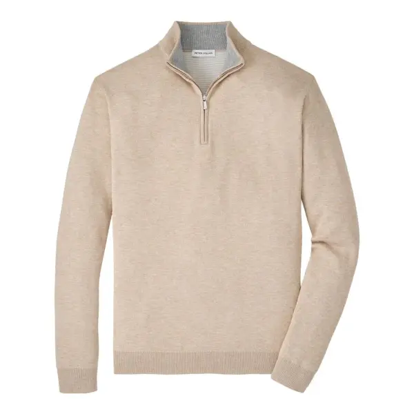 Coolspun Lite Cotton Quarter-Zip Sweater