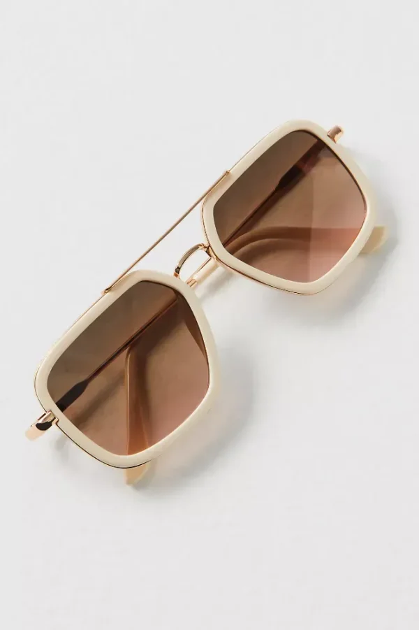 Luna Classic Tinted Aviator Sunglasses