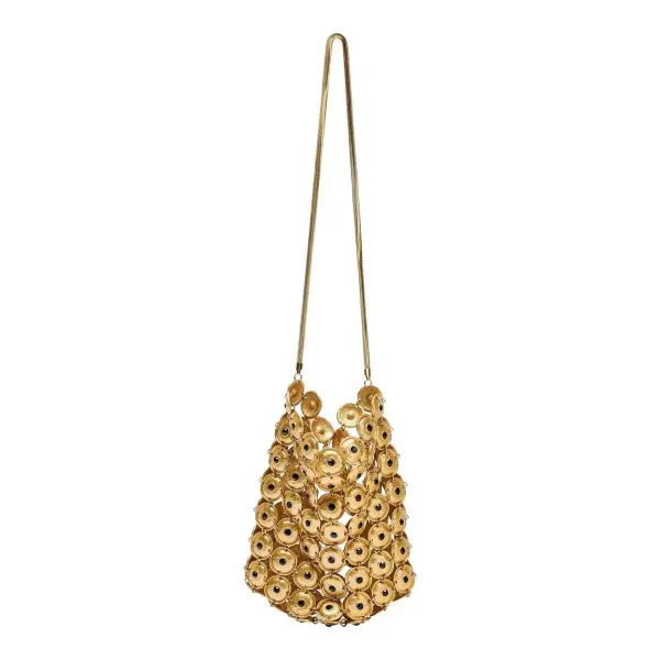 Metal Appliqué Bucket Bag